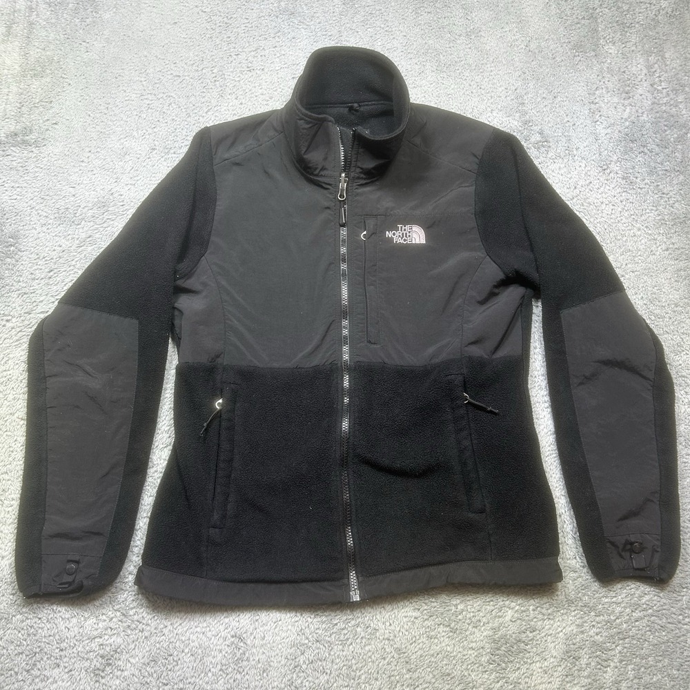 The North Face Denali Jacket Womens M Black Fleece Polartec Full Zip Outdoor